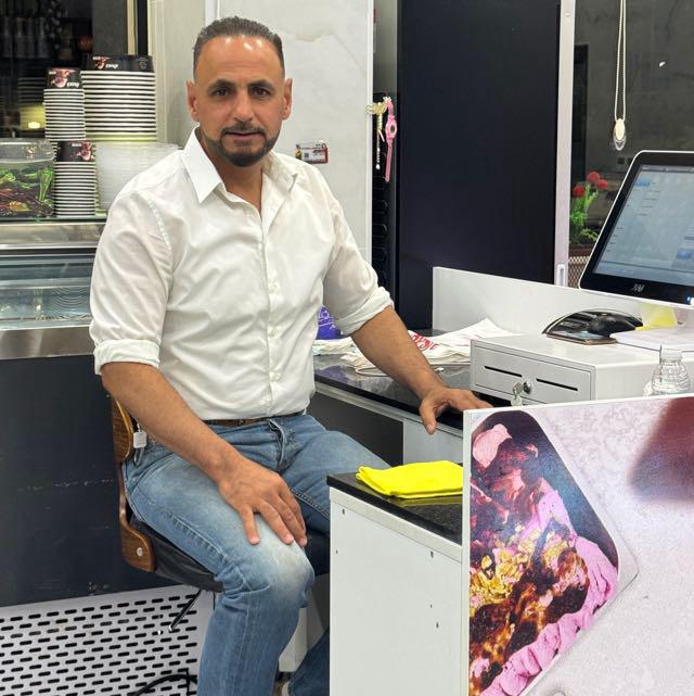 Traditional Arabic sweets making process
